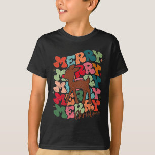 Schattige Rudolph de Roodneus Rendier Kerstspec T-shirt