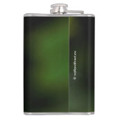 Schattige Rufous Hummingbird op Branch Heupfles (Achterkant)