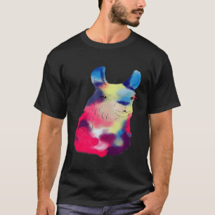 Schattige Ruimte Lama Galactische Regenboog Lama A T-shirt