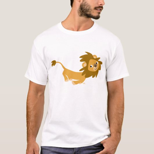 Schattige Running Lion T-shirt (Voorkant)