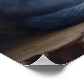 Schattige Russisch Blauw Kat Art Print Poster (Hoek)