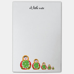 schattige Russische nestpoppen Post-it® Notes