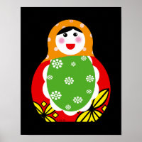 schattige Russische poppetje in een poppetje
