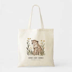 Schattige Rustieke Moeder en Baby Tijger Loof Baby Tote Bag