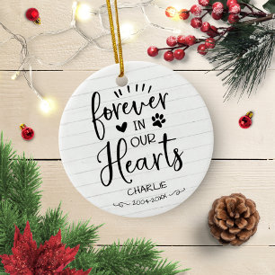 Schattige Rustige Farmhouse Pet Memorial Ceramic O Keramisch Ornament