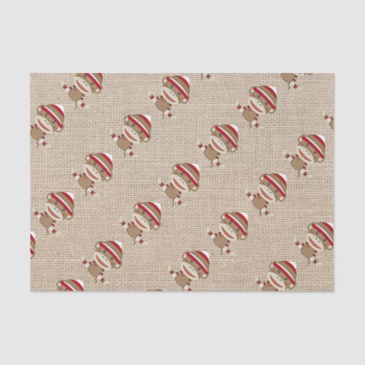 Schattige Rustige SOCRACKELE SOCTOPARTIJ Tissuepapier (Voorkant)