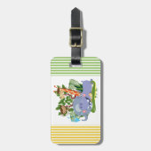 Schattige safari-dieren bagagelabel (Voorkant verticaal)