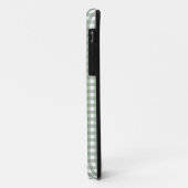 Schattige Sage Green Plaid Gepersonaliseerd Case-Mate iPhone Case (Achterkant/links)