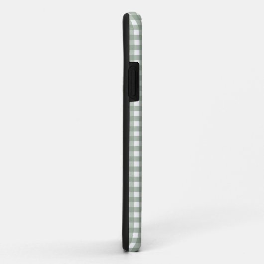 Schattige Sage Green Plaid Gepersonaliseerd Case-Mate iPhone Case (Achterkant/rechts)