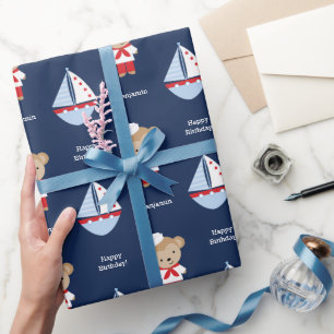 Schattige Sailor Monkey Cadeaupapier