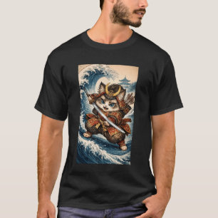 Schattige Samurai Kat Grote Golf Japanse Kunst - G T-shirt