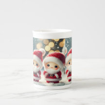 Schattige Santa Trio Mok - Feestelijke Holiday Cup