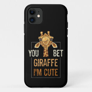 Schattige Sarcastische Giraffe Dierenliefhebber Tu iPhone 11 Hoesje