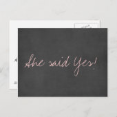 Schattige Save the Date Wedding Briefkaart (Voorkant / Achterkant)
