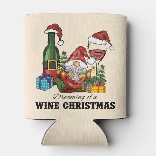 Schattige Scandinavisch Gnome Holiday Design Blikjeskoeler (Achterkant)