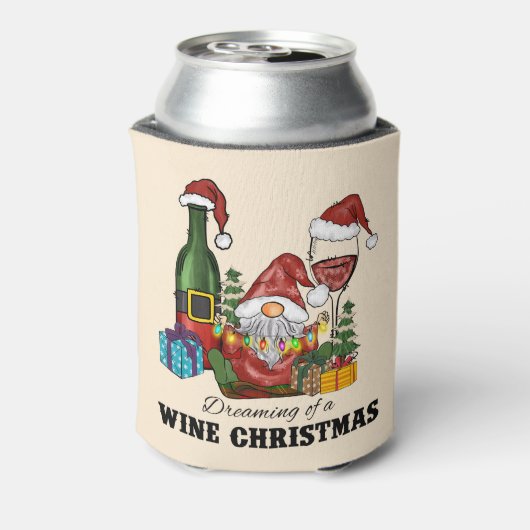 Schattige Scandinavisch Gnome Holiday Design Blikjeskoeler (Blikje Achterkant)