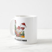 Schattige Scandinavisch Gnome Holiday Design Koffiemok (Voorkant links)
