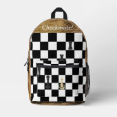 Schattige schaakthema bedrukte rugzak (Voorkant)