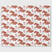 Schattige schaap en fleece Navidad Cadeaupapier (Vlak)