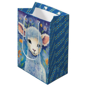 Schattige Schaap voor kinderen in de lente Medium Cadeauzakje