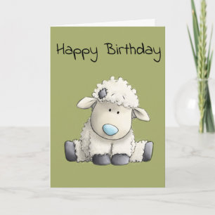Schattige schapen kaart