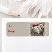 Schattige schapenvakantie cadeaubonnen etiket (Insitu)