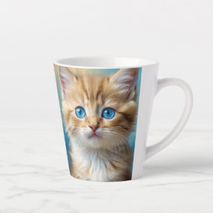 Schattige Schattig kattenportret Latte Mok
