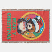 Schattige Schattig Kawaii Chibi Beer-y Kerst Beer Deken (Voorkant)