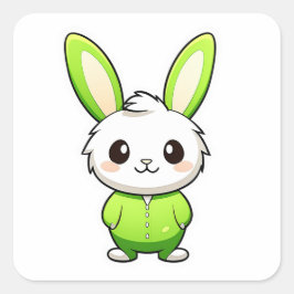 Schattige Schattig konijnendier Vierkante Sticker