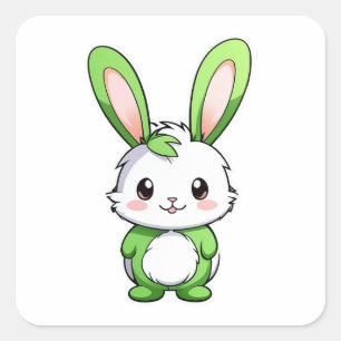 Schattige Schattig konijnendier Vierkante Sticker