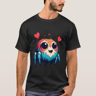 Schattige Schattig Valentijn springen spin T-shirt