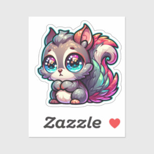 Schattige Schattigee eekhoorn Sticker
