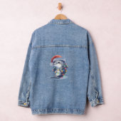 Schattige Schattigee kerstdolfijn Denim Jacket (Hangar)