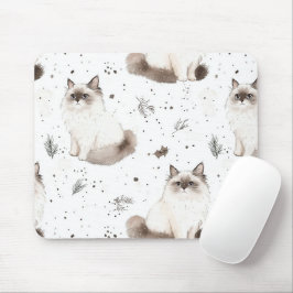Schattige Schattigee Ragdoll Cat Winter Muismat
