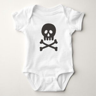 Schattige schedel Baby Romper
