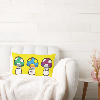 Schattige Schedel Paddenstoel Bende Pop Art Kussen