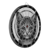 Schattige schets van de jonge kat dartbord (Voorkant Links)