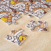 schattige schild legpuzzel (Zijkant)