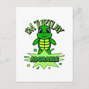 Schattige Schildpad Grappige Quote Turtley Schatti Briefkaart