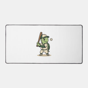 Schattige Schildpad Honkbal Batter Vintage Vector Bureaumat