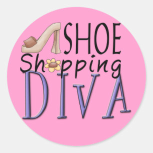Schattige...schoenenwinkels DIVA stickers