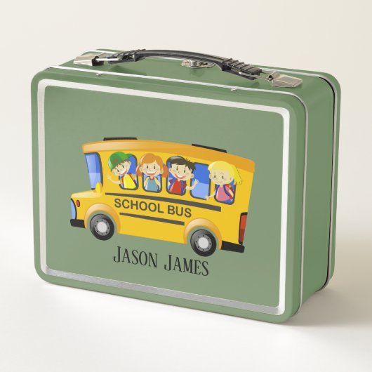 schattige schoolbus (Achterkant)