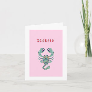 Schattige Schorpioen, sterrenbeeld, sterrenbeeld k Kaart