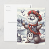 Schattige Schotse otter Briefkaart (Voorkant / Achterkant)