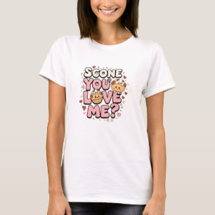 Schattige Scone Graphics voor Baking Fans T-shirt