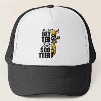 Schattige Scooter Goat Design Trucker Pet