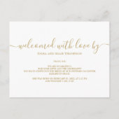 Schattige Script Baby Photo Birth Announcement Briefkaart (Achterkant)