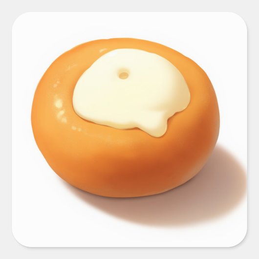 Schattige sereen ontwerp vierkante sticker (Voorkant)