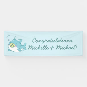 Schattige Shark Baby shower Kawaii Spandoek