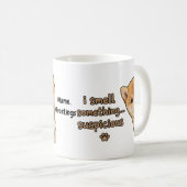 Schattige Shiba Inu Puppy Grappige Geur Citaat Kaw Koffiemok (Voorkant rechts)